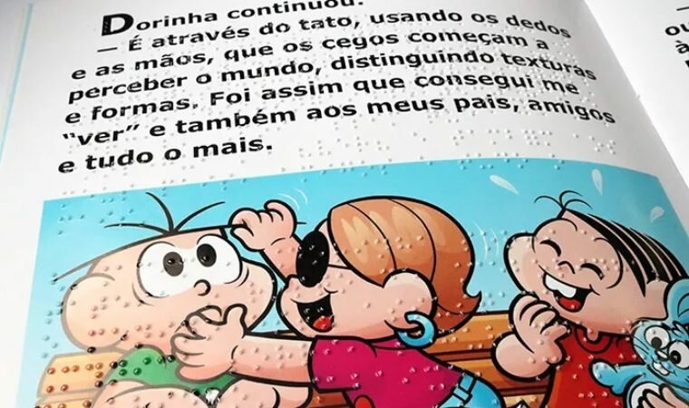 Livros em braile da Turma da Mônica são distribuídos em escolas de São Paulo